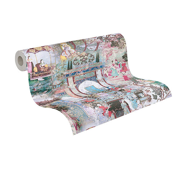 Eade’s Fenmore Light Blue Indian Safari Wallpaper Light Blue