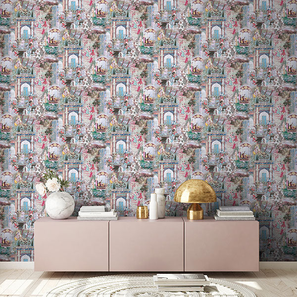 Eade’s Fenmore Light Blue Indian Safari Wallpaper Light Blue