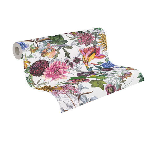 Eade’s Althea White Flower Garden Wallpaper White