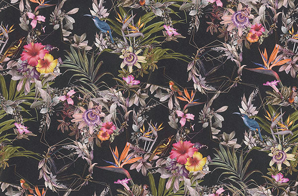Eade’s Hollis Navy Tropical Wallpaper Navy