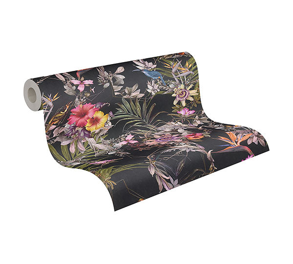 Eade’s Hollis Navy Tropical Wallpaper Navy