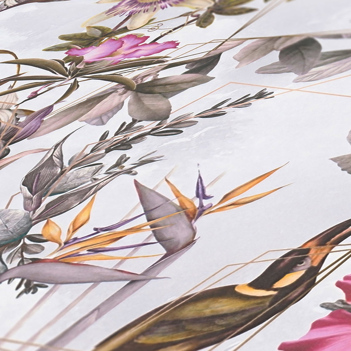 Eade’s Hollis White Tropical Wallpaper White