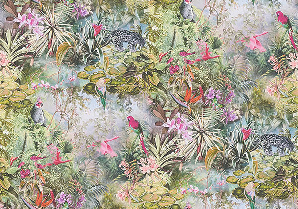 Eade’s Cordian Light Yellow Rainforest Landscape Wallpaper L