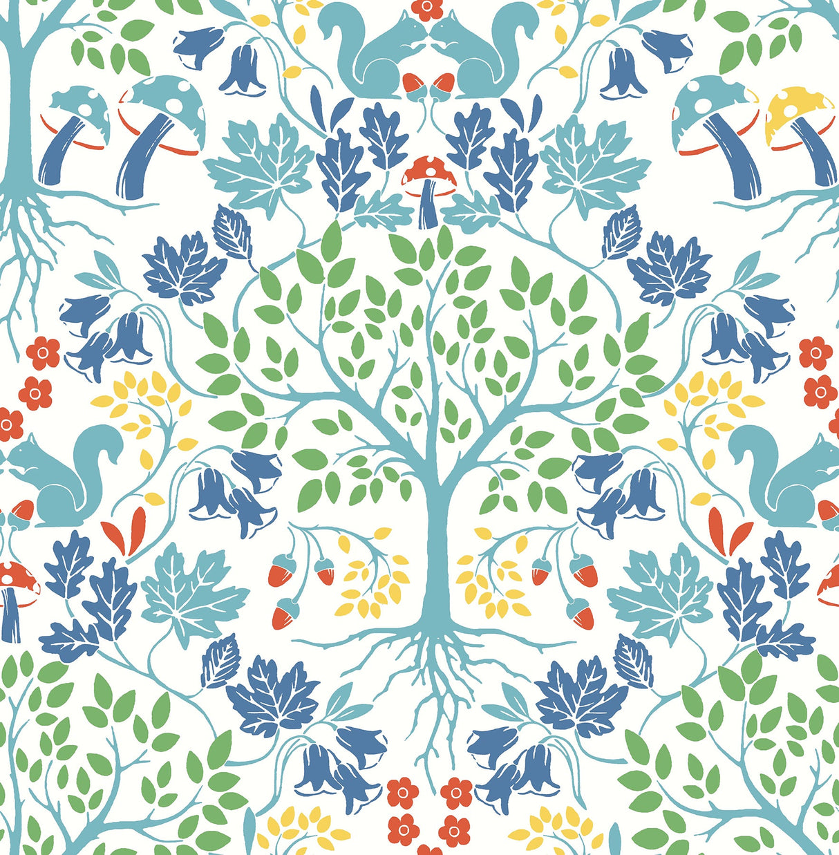 A-Street Prints AST3779 Leo White Tree Wallpaper