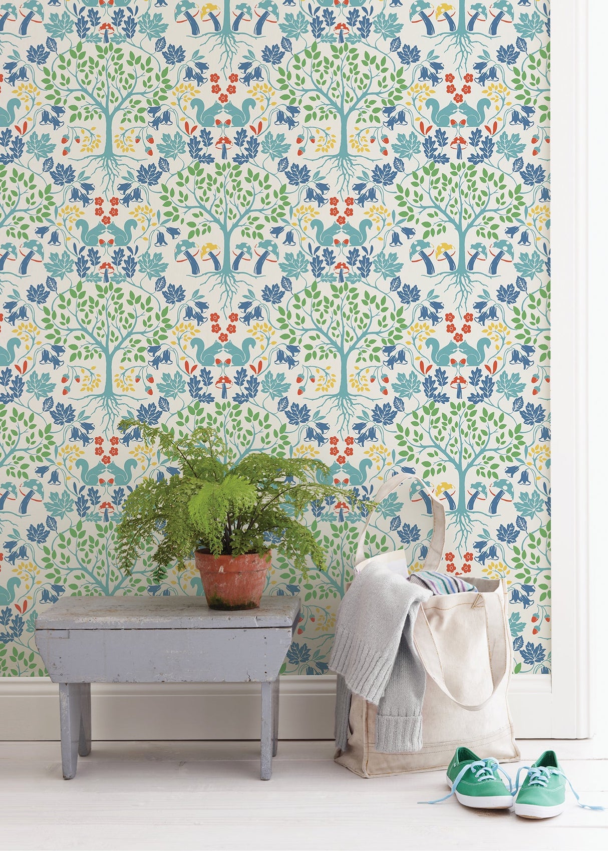 A-Street Prints AST3779 Leo White Tree Wallpaper