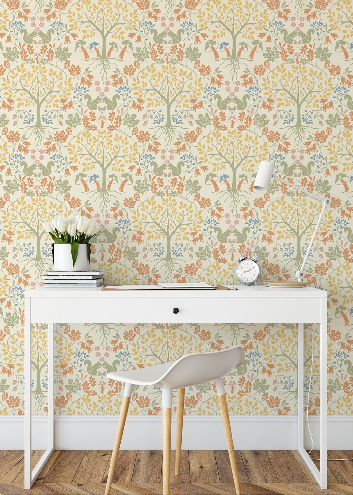 A-Street Prints AST3780 Leo Cream Tree Wallpaper