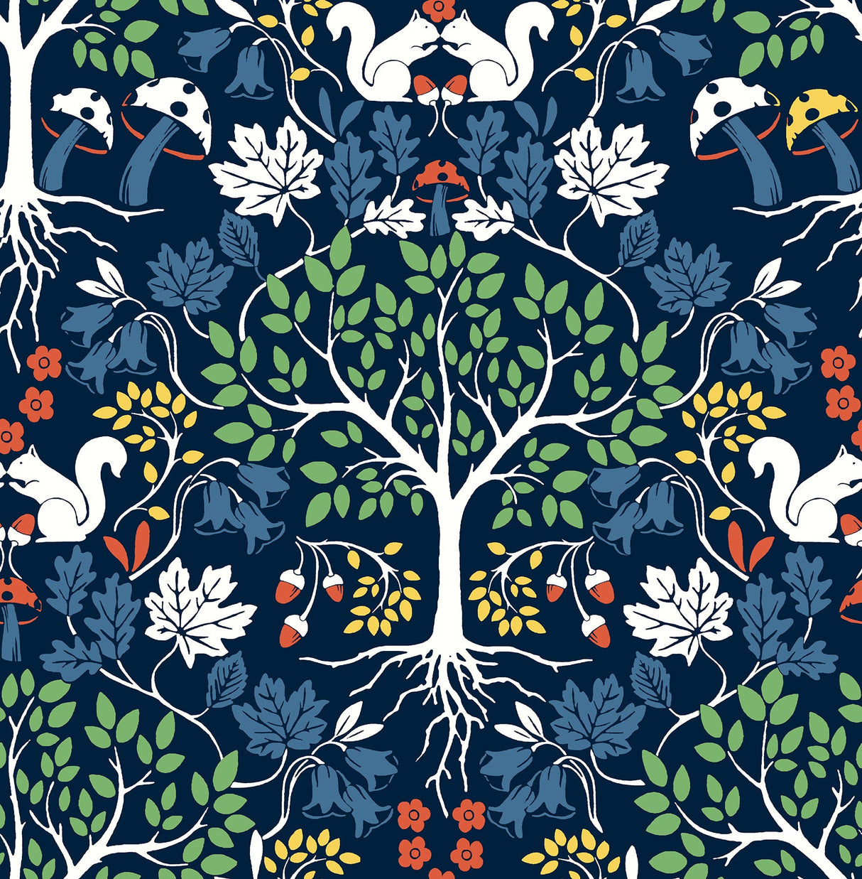 A-Street Prints AST3781 Leo Blueberry Tree Wallpaper