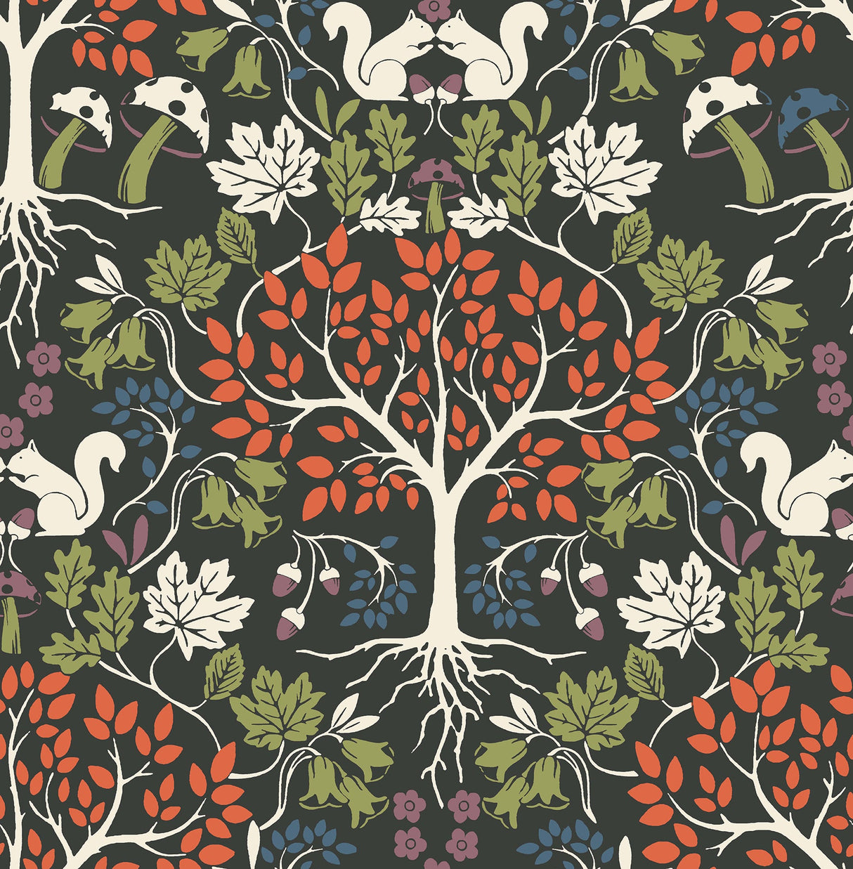 A-Street Prints AST3782 Leo Black Tree Wallpaper