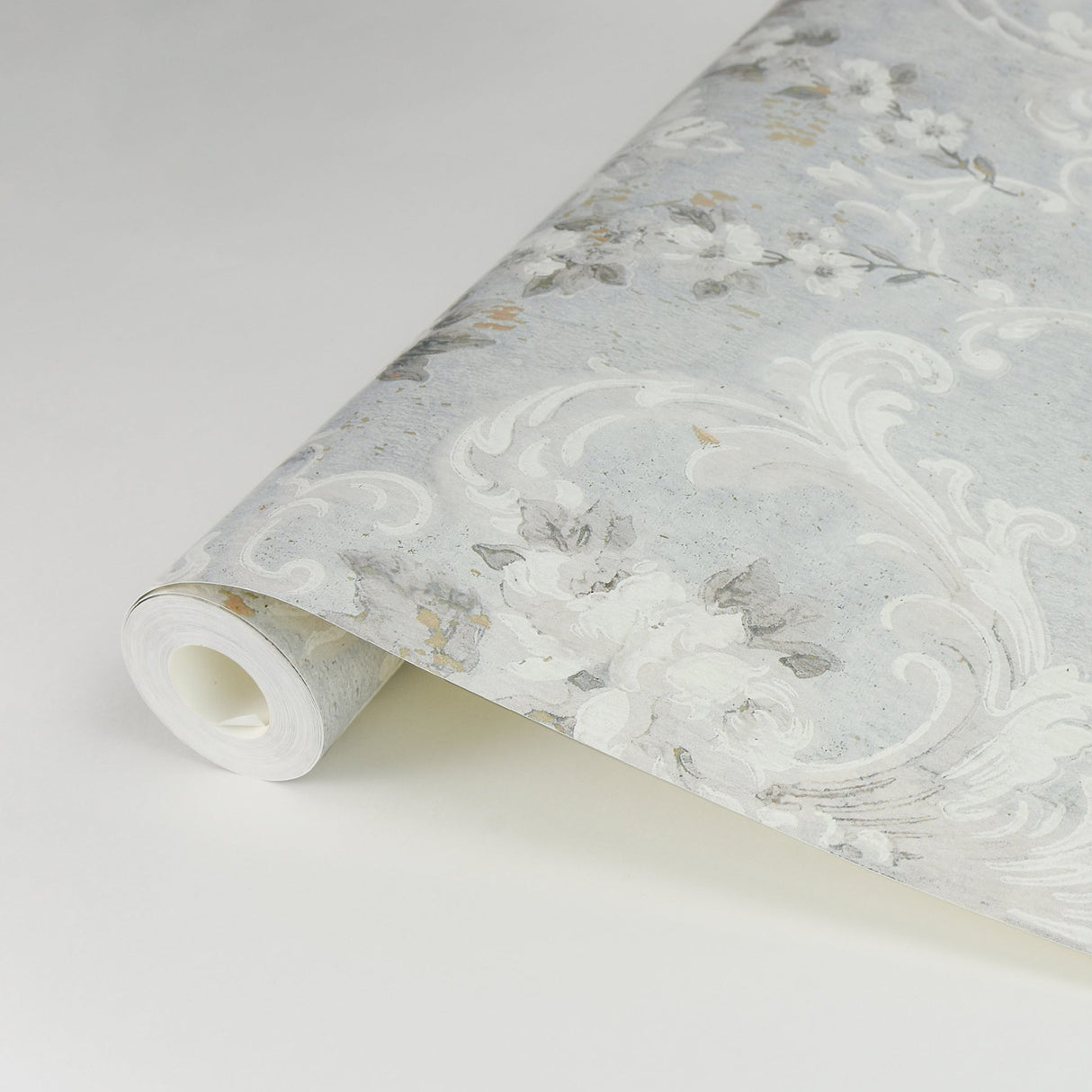 A-Street Prints AST4066 This Old Hudson Vintage Blue Rose Damask Wallpaper