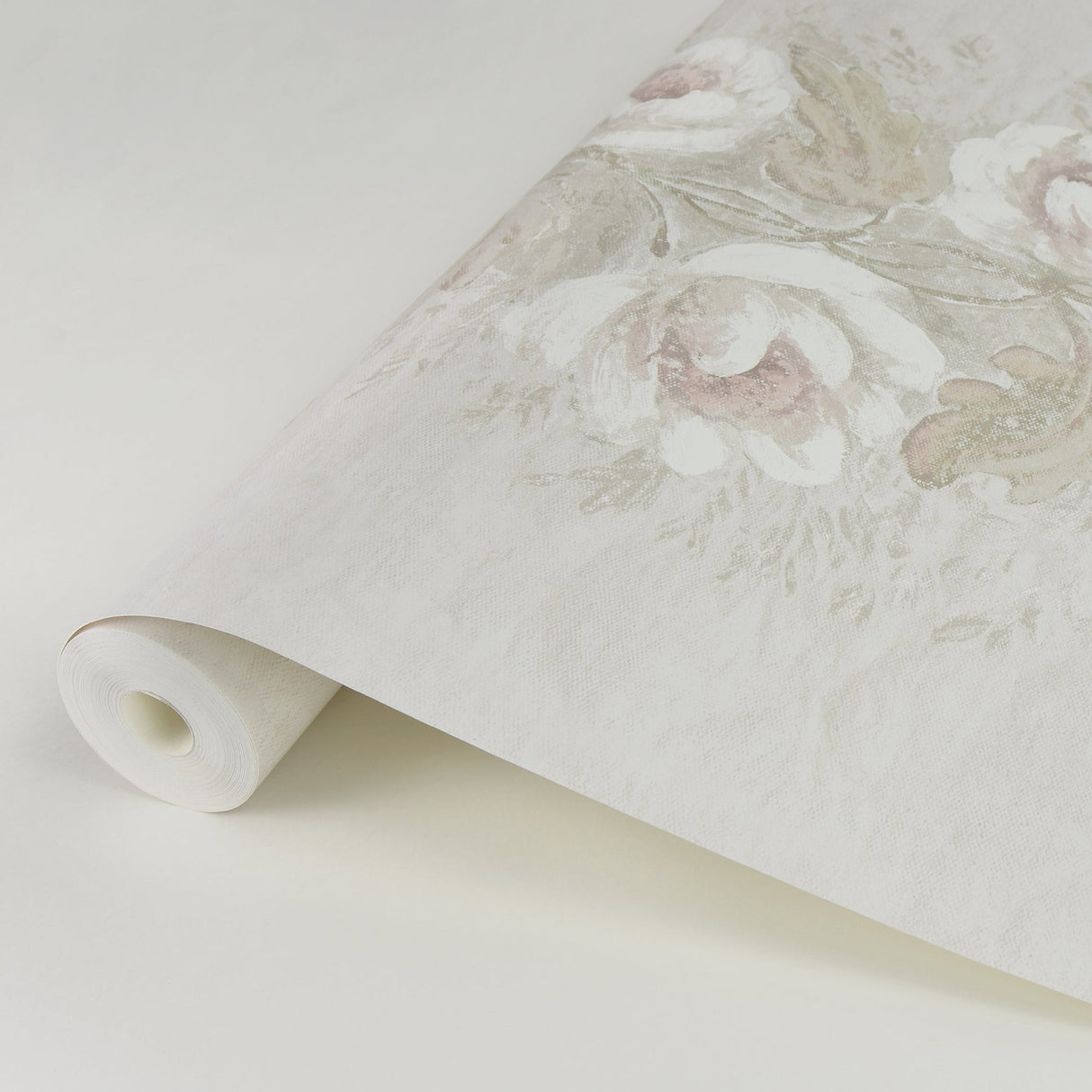 A-Street Prints AST4068 Dutch Garland Blush Gardenia Stripe Wallpaper