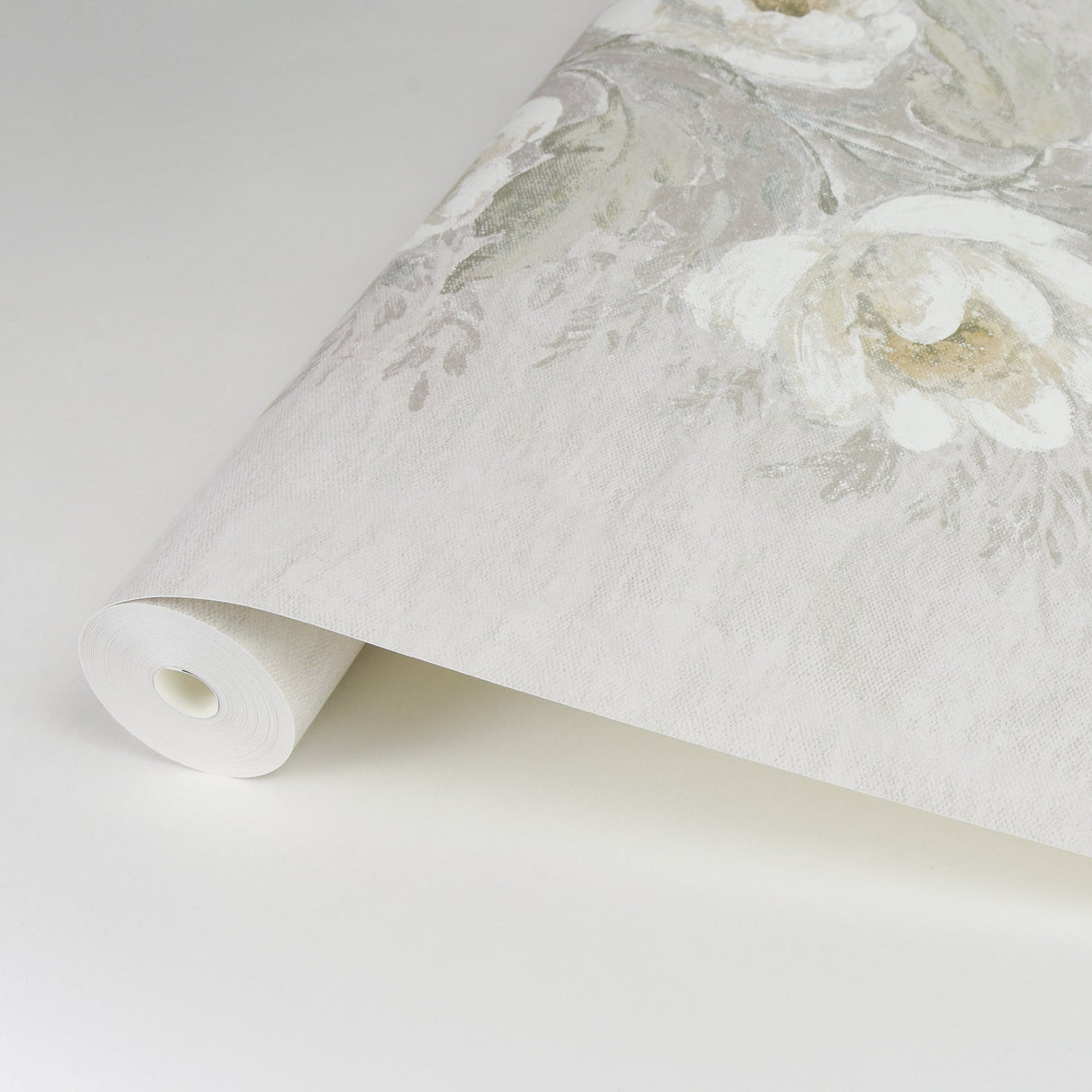 A-Street Prints AST4069 Dutch Garland Timeless Grey Gardenia Stripe Wallpaper