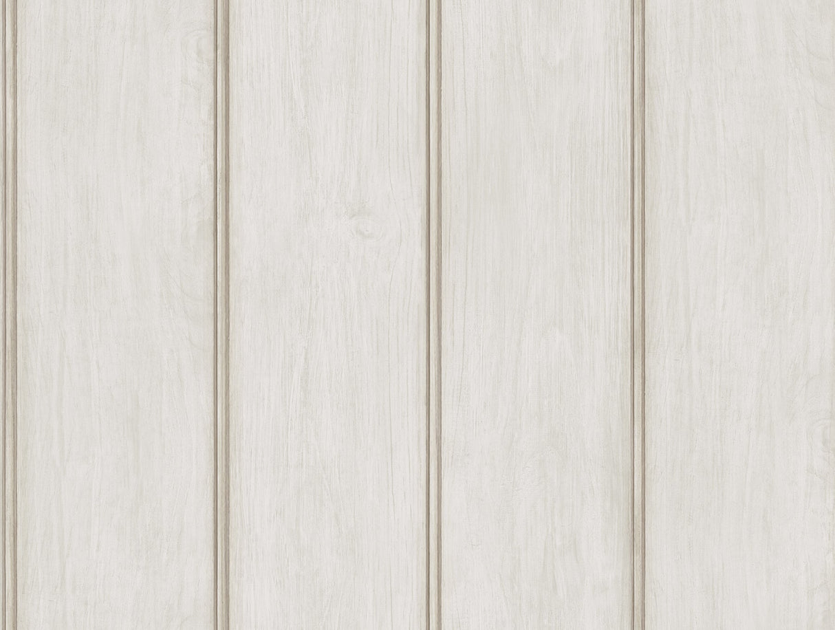 A-Street Prints AST4077 Upstate Beadboard Timeless Grey Wood Wallpaper