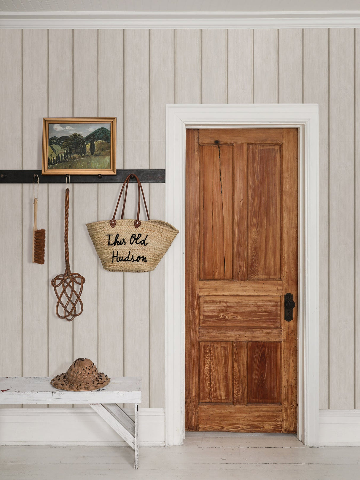 A-Street Prints AST4077 Upstate Beadboard Timeless Grey Wood Wallpaper