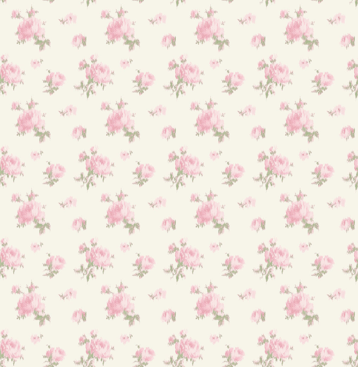 A-Street Prints AST4108 Ikat Rose Tinted Petals Small Print Wallpaper