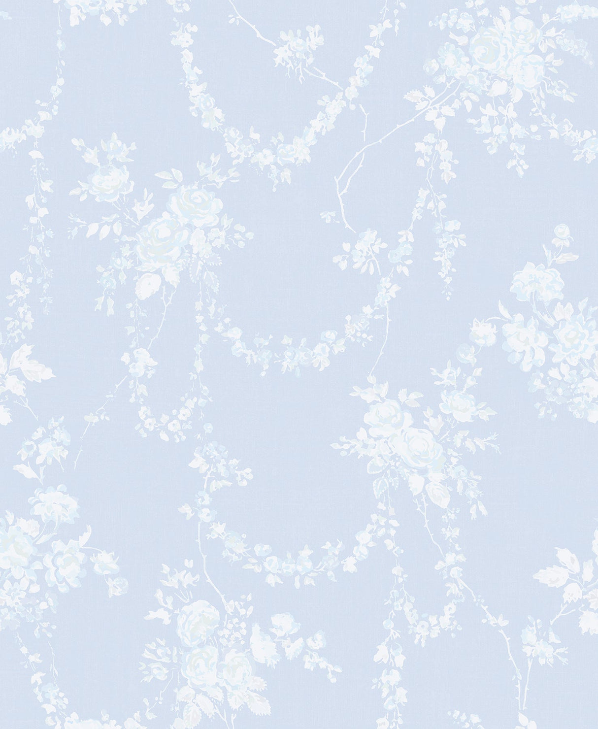 A-Street Prints AST4170 Chandelier Gates Blue Gemstone Floral Drape Wallpaper