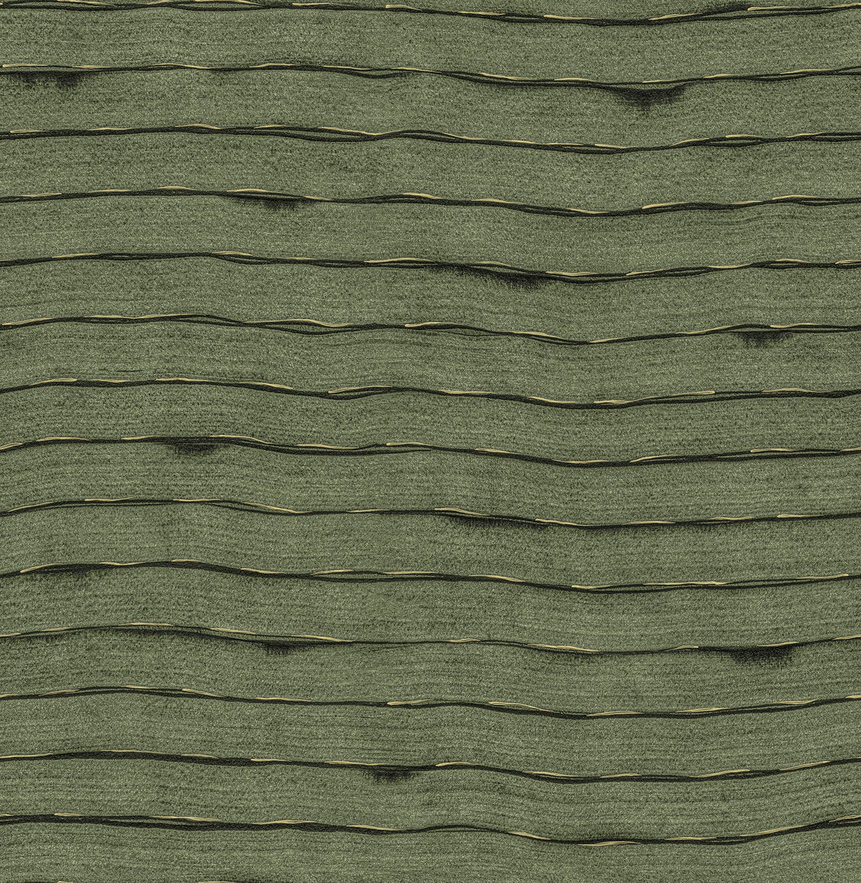 A-Street Prints AST4683 Naia Green Horizontal Wavy Lines Wallpaper