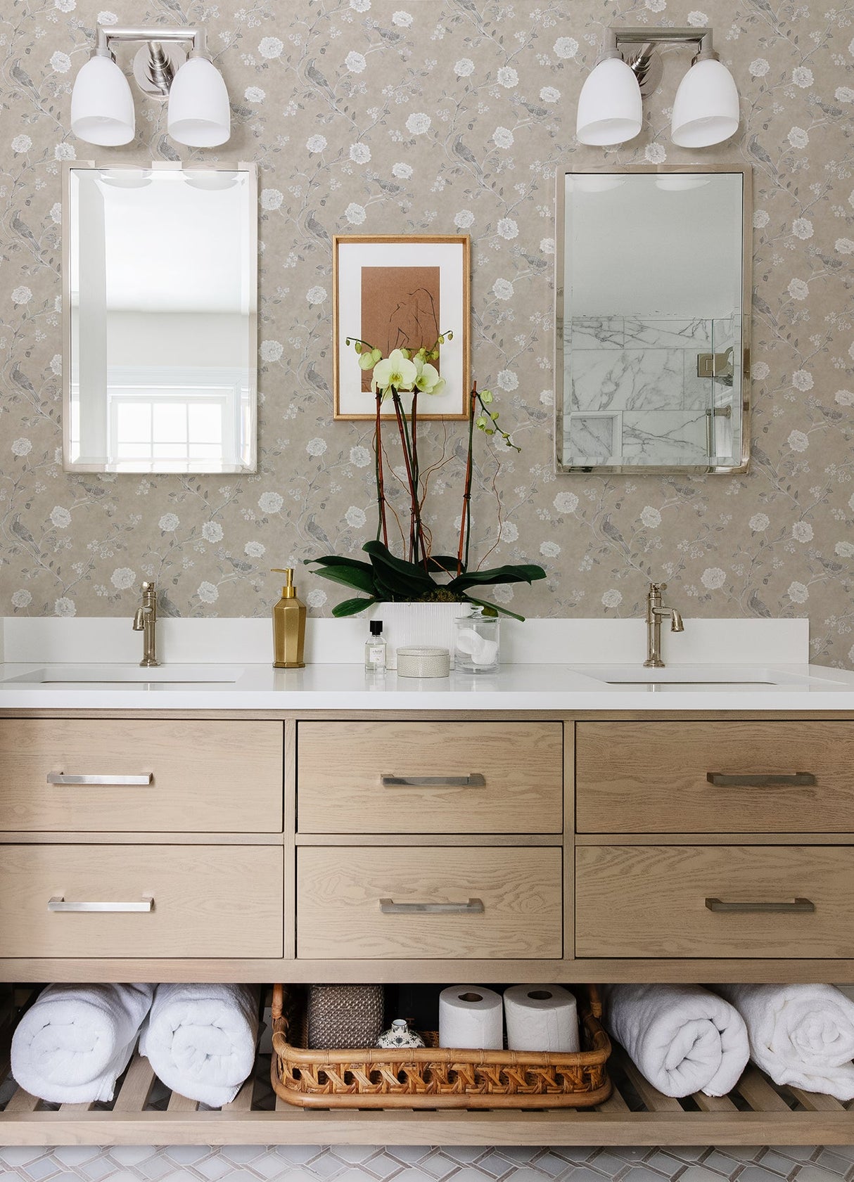 A-Street Prints AST4969 Wellesley Taupe Chinoiserie Wallpaper