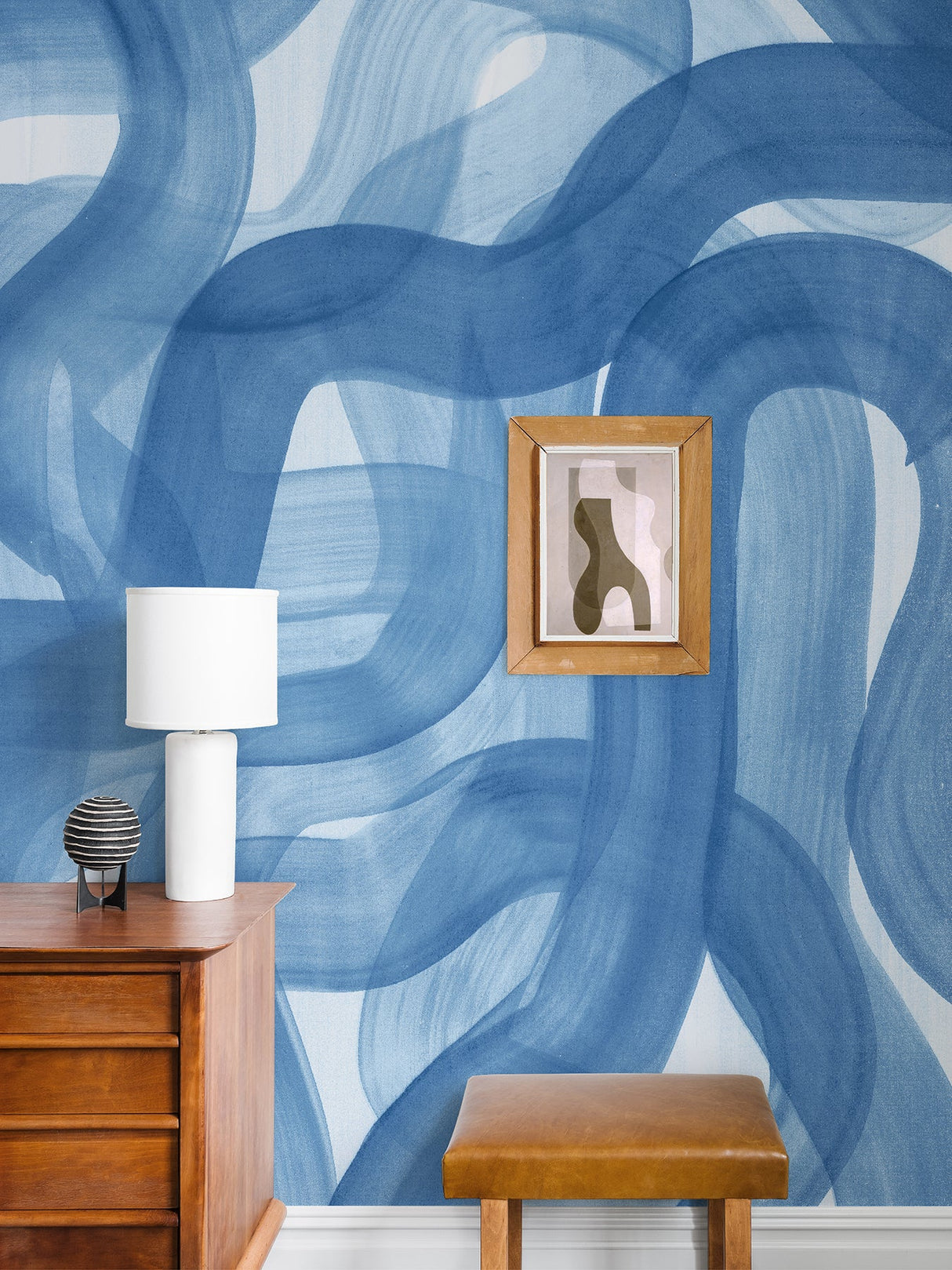 Karen Revis x A-Street Prints ASTM4172 Waves Blue Wall Mural