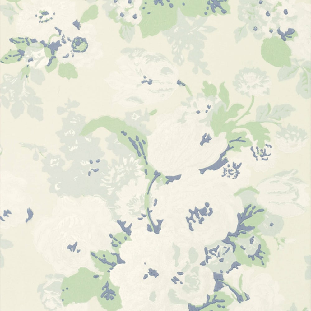 Anna French AT10091 BOUQUET Cream and Green Wallpaper
