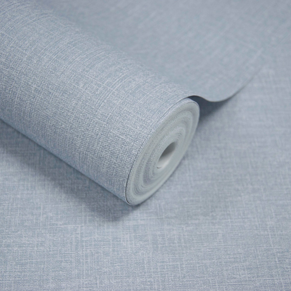 Galerie Atmosphere Textile Plain Blue Wallpaper AT1023
