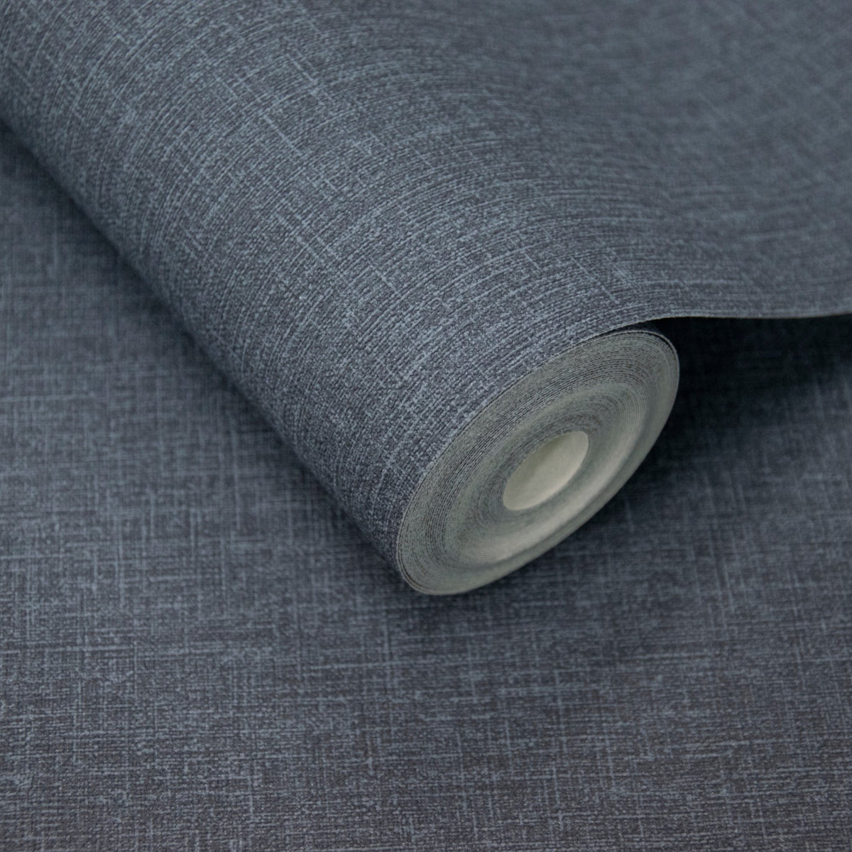 Galerie Atmosphere Textile Plain Blue Wallpaper AT1025