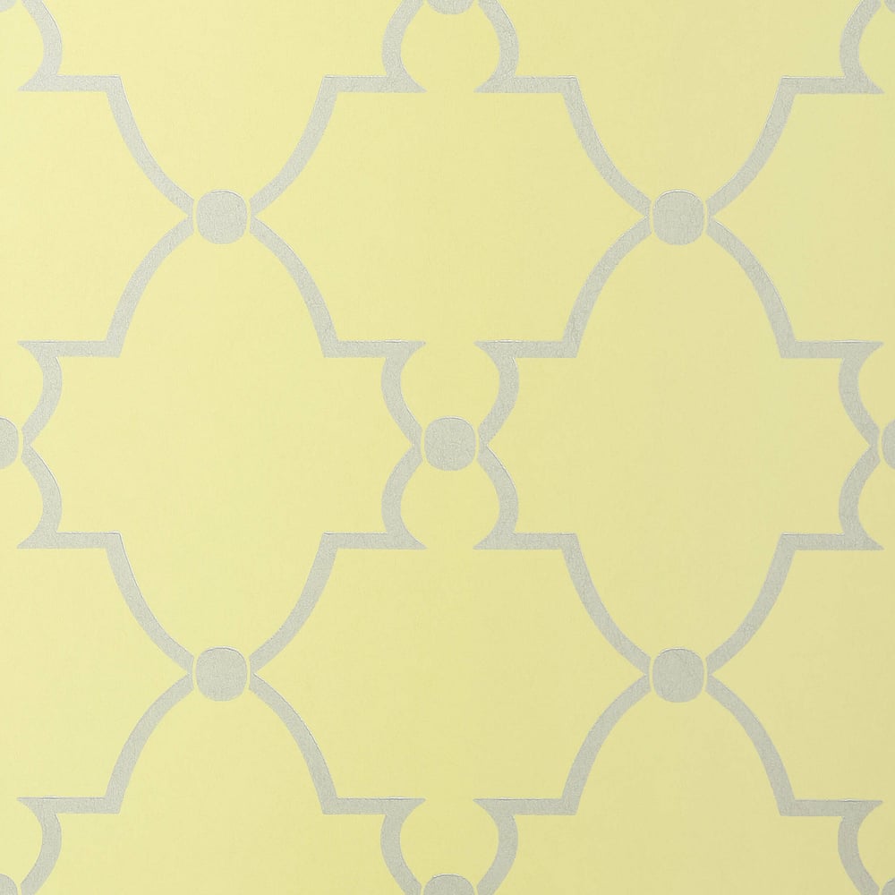 Anna French AT1441 LUCIAN Metallic on Citron Wallpaper