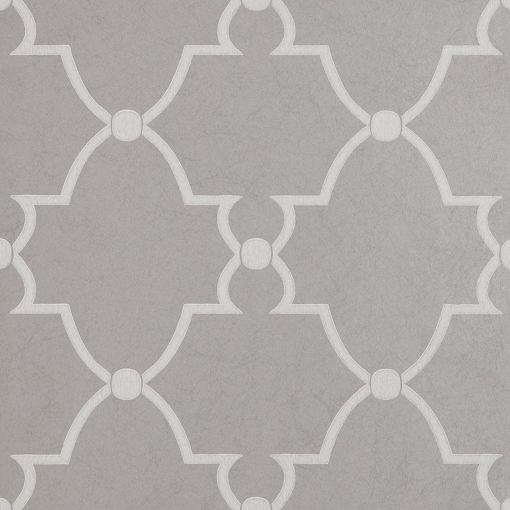 Anna French AT1446 LUCIAN Metallic Silver Wallpaper