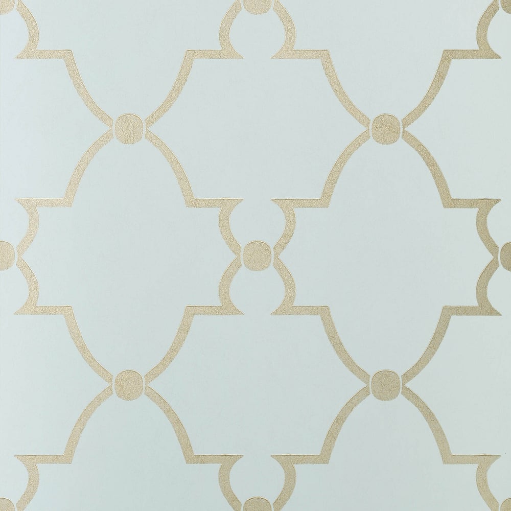 Anna French AT1447 LUCIAN Metallic on Robin's Egg Wallpaper