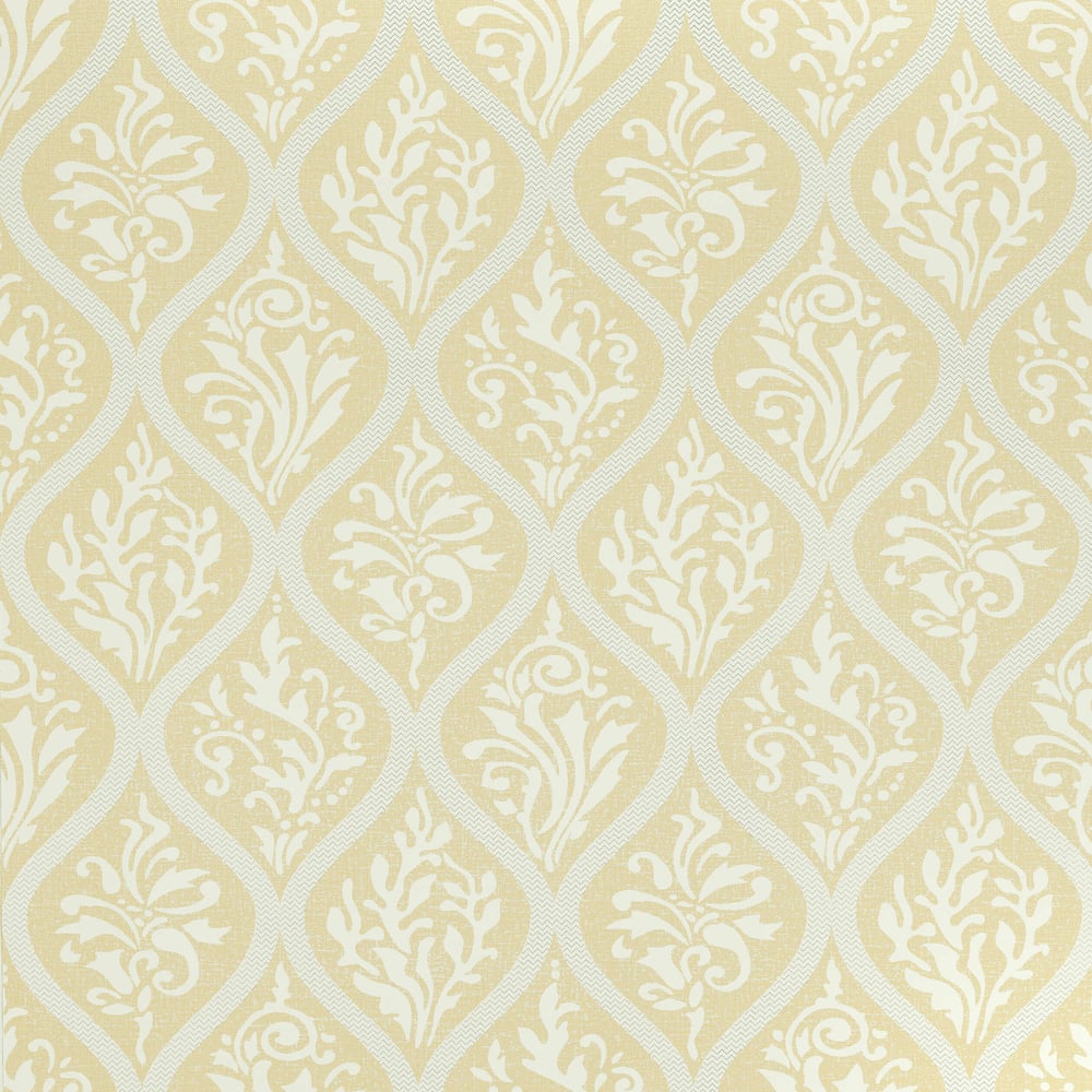 Anna French AT1457 FRANCIS Metallic on Citrus Wallpaper