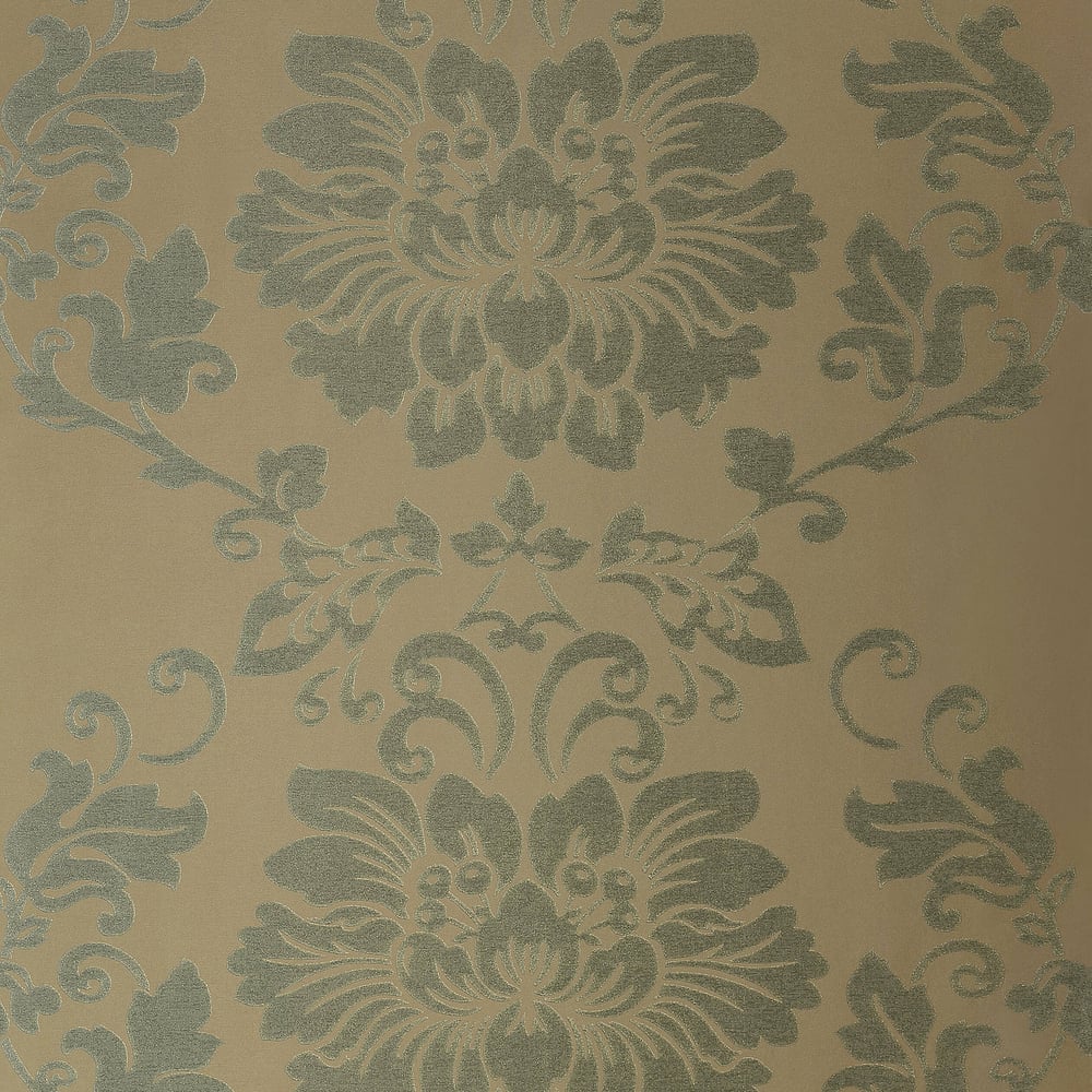 Anna French AT1462 ST. GERMAIN Teal on Metallic Gold Wallpaper