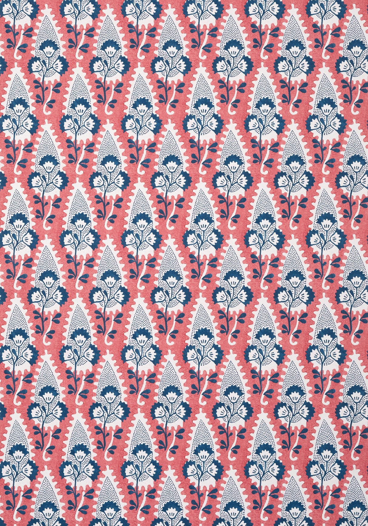 Anna French AT15124 CORNWALL Red and Blue Wallpaper