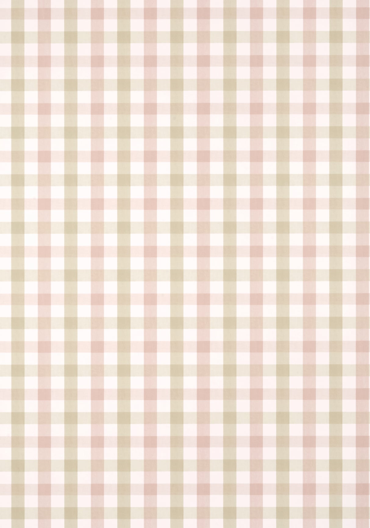 Anna French AT15149 SAYBROOK CHECK Pink and Beige Wallpaper