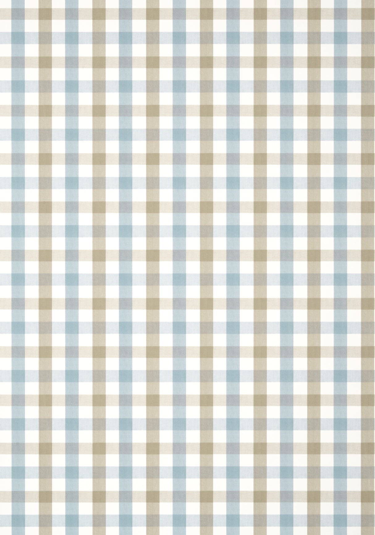 Anna French AT15151 SAYBROOK CHECK Spa Blue and Beige Wallpaper