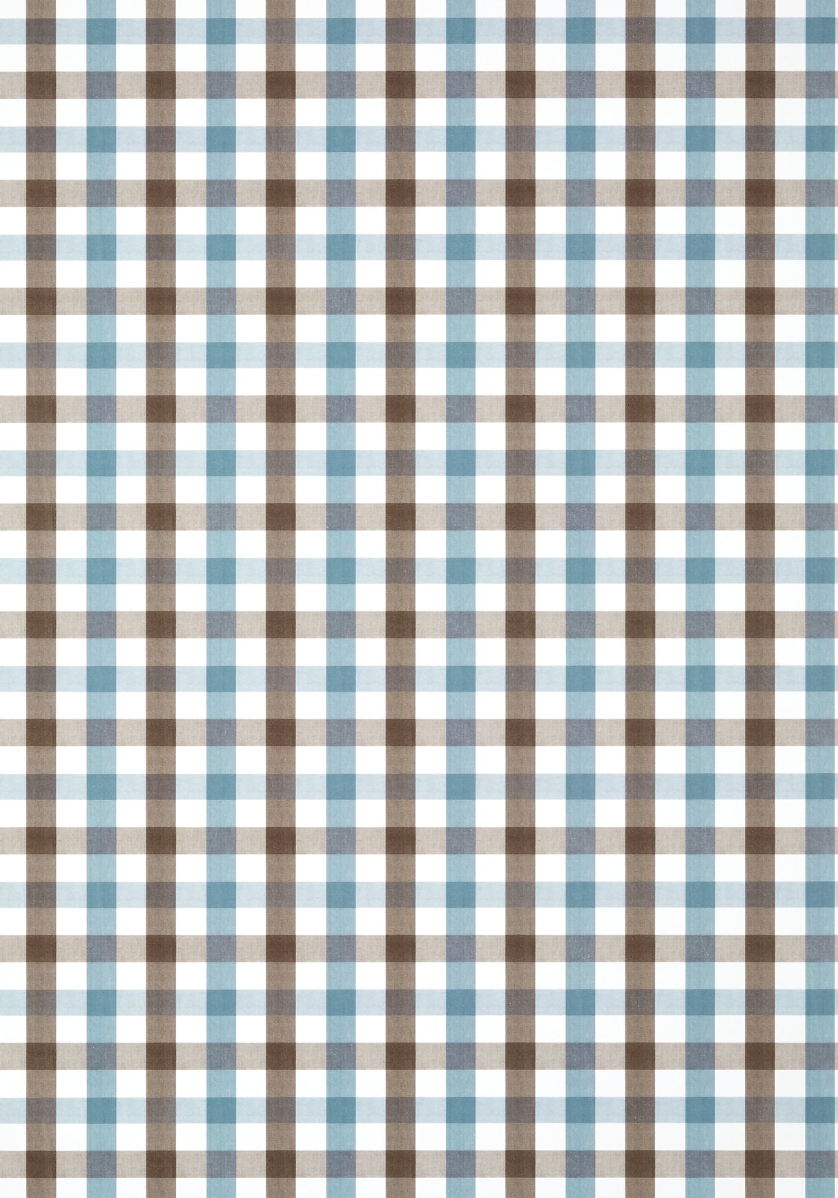 Anna French AT15154 SAYBROOK CHECK Brown and Slate Wallpaper