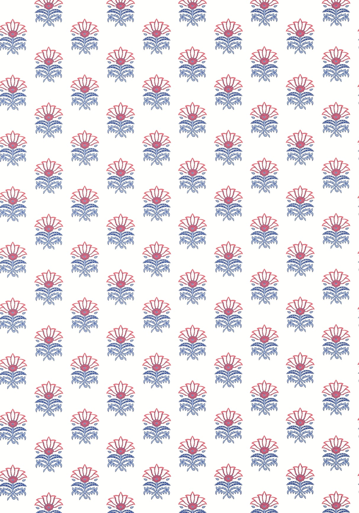Anna French AT15156 MILFORD Red and Blue Wallpaper