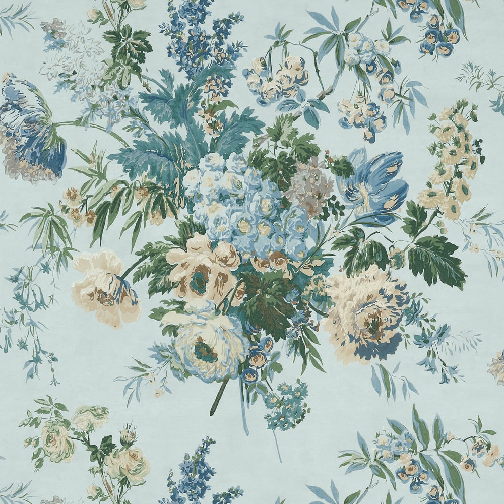 Anna French AT16134 Blue Wallpaper - BELVEDERE