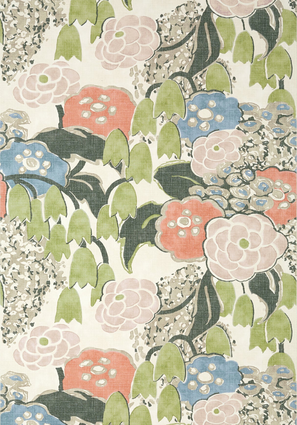 Anna French AT23100 LAURA Blush and Green Wallpaper