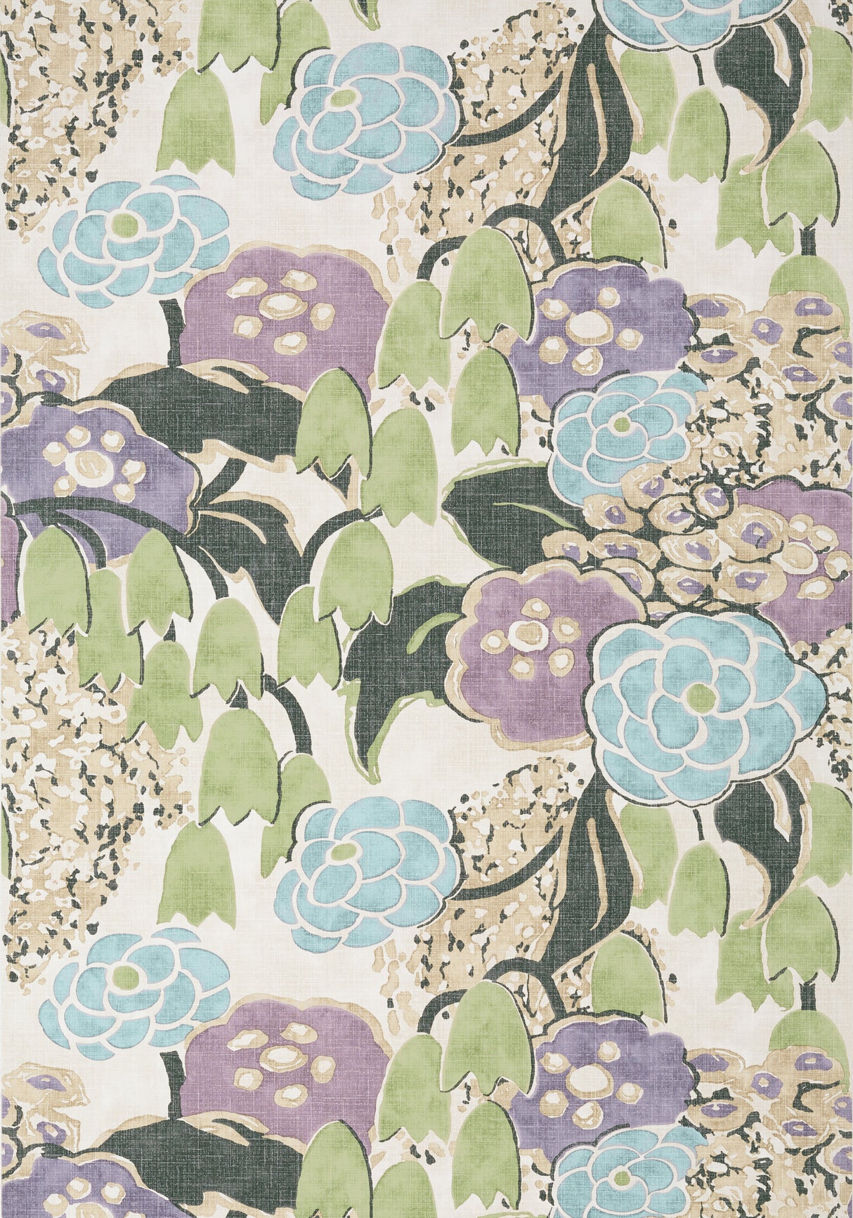 Anna French AT23101 LAURA Lavender and Green Wallpaper