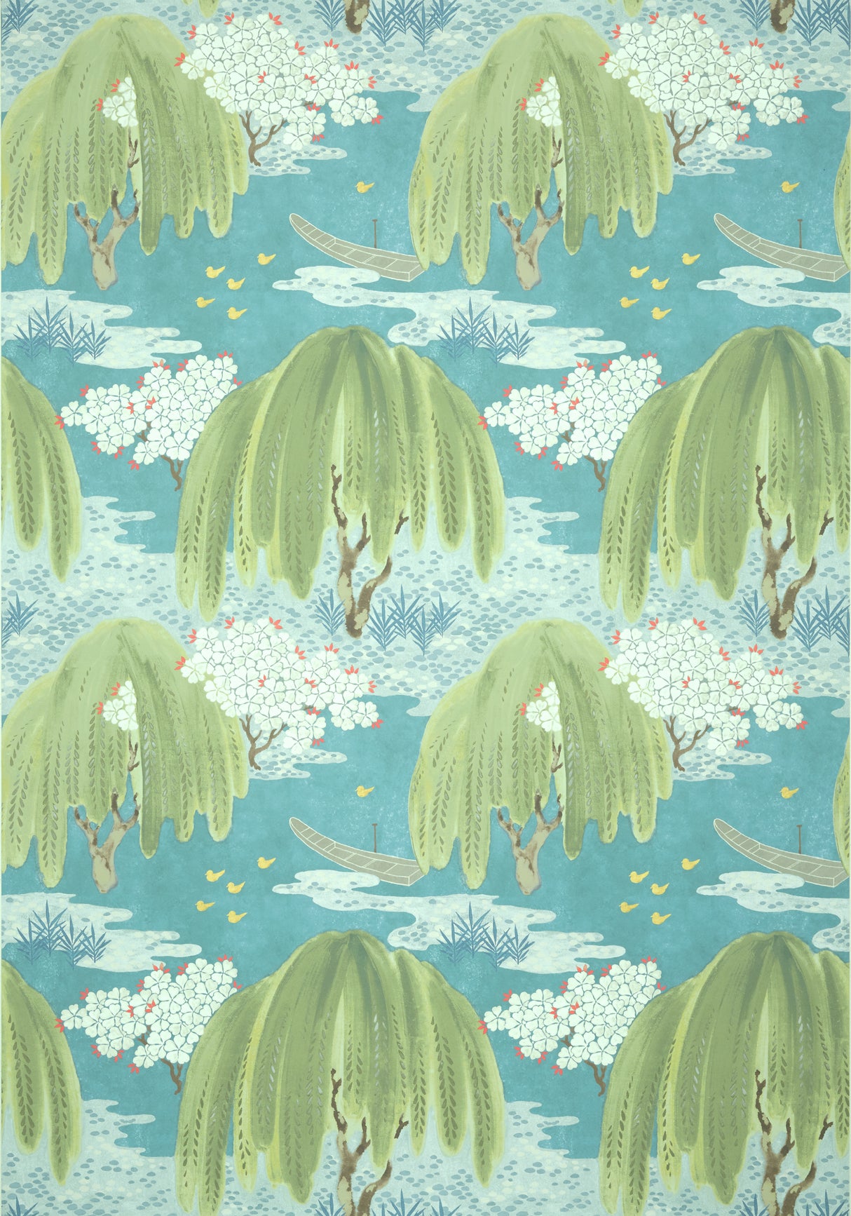 Anna French AT23109 WILLOW TREE Turquoise Wallpaper