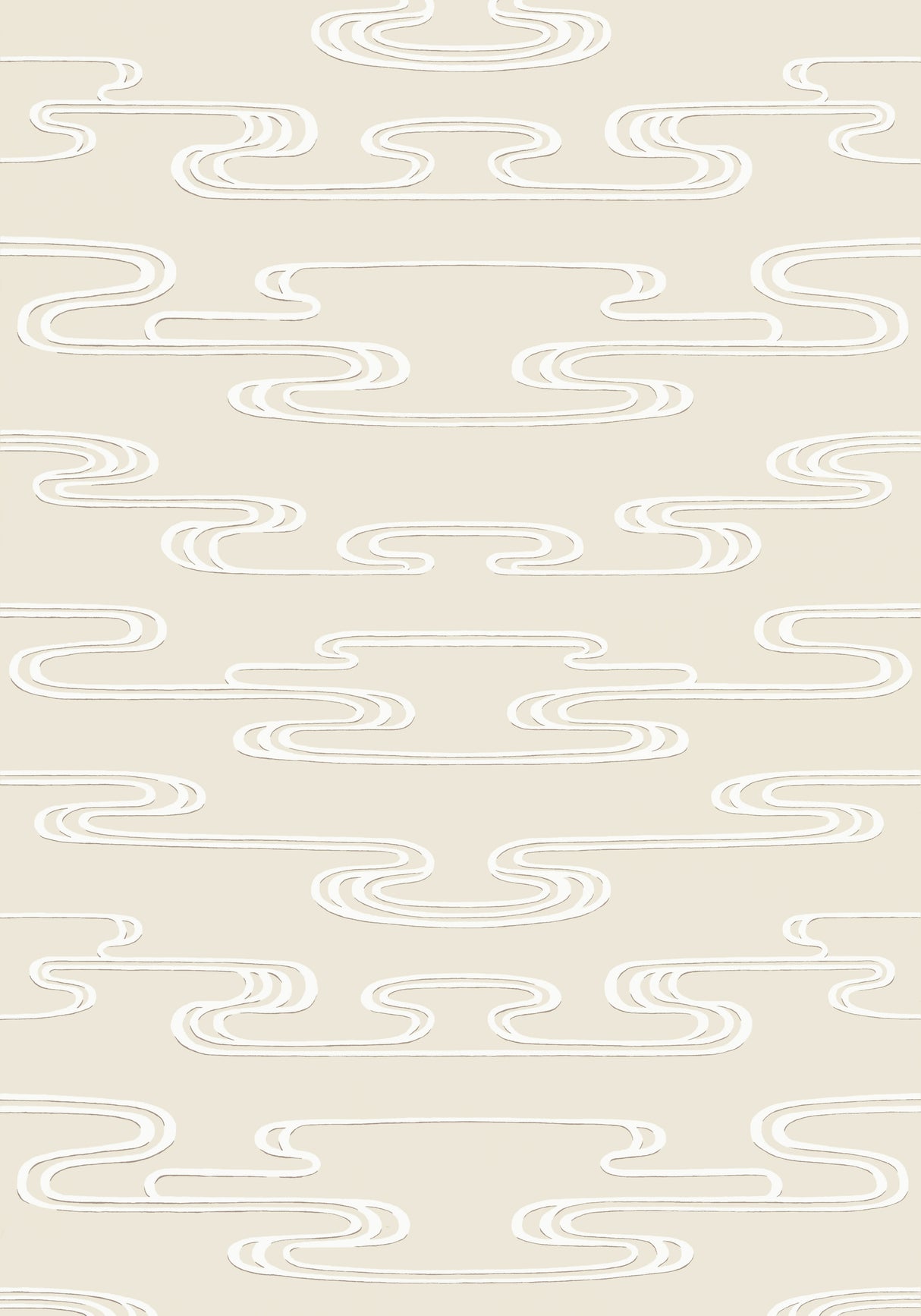 Anna French AT23151 CLOUDWATER Beige Wallpaper