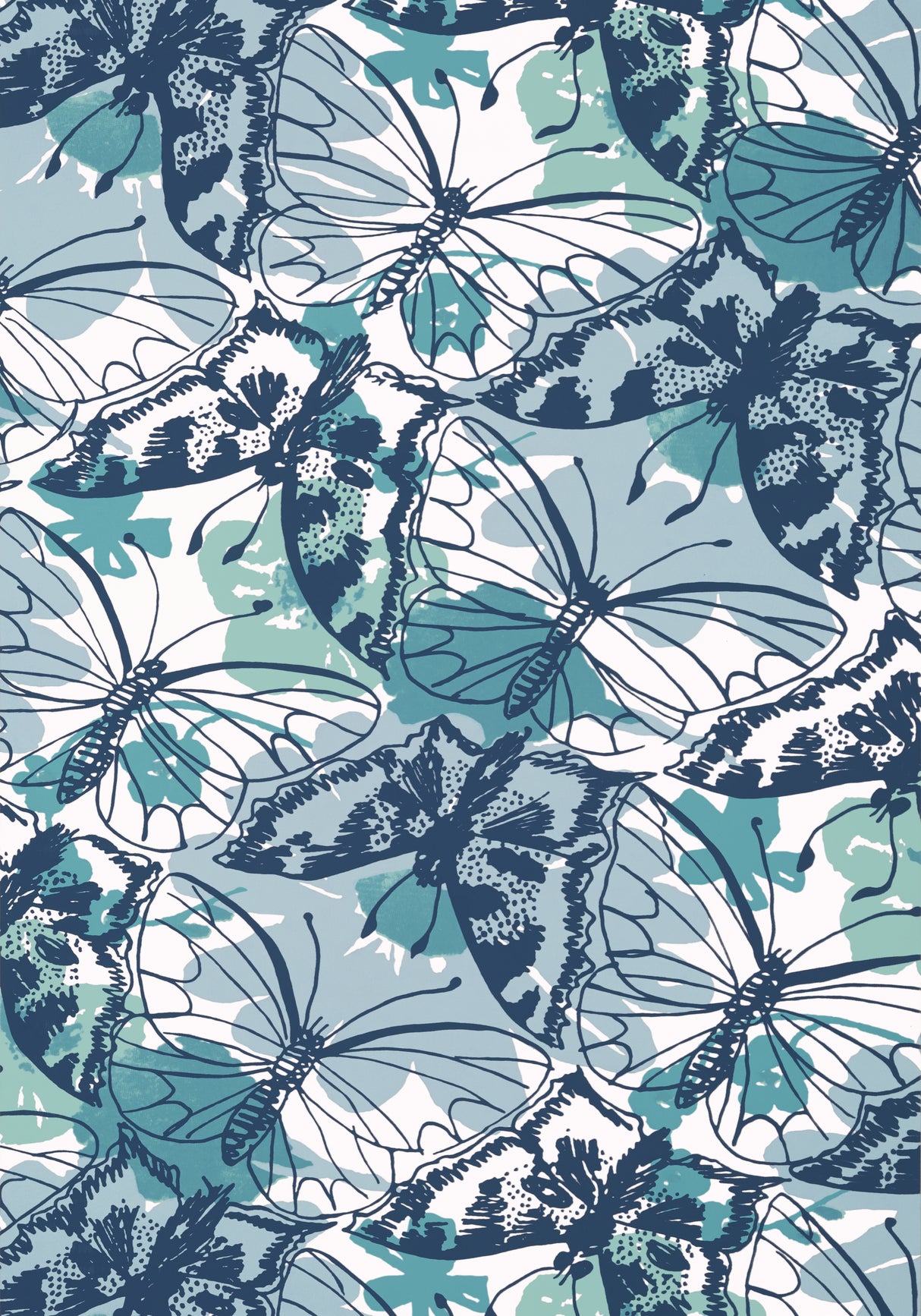 Anna French AT23175 PAXTON Blue Wallpaper