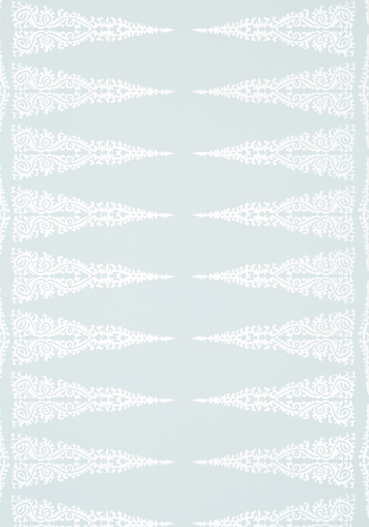Anna French AT24542 ELLERY STRIPE White on Soft Blue Wallpaper