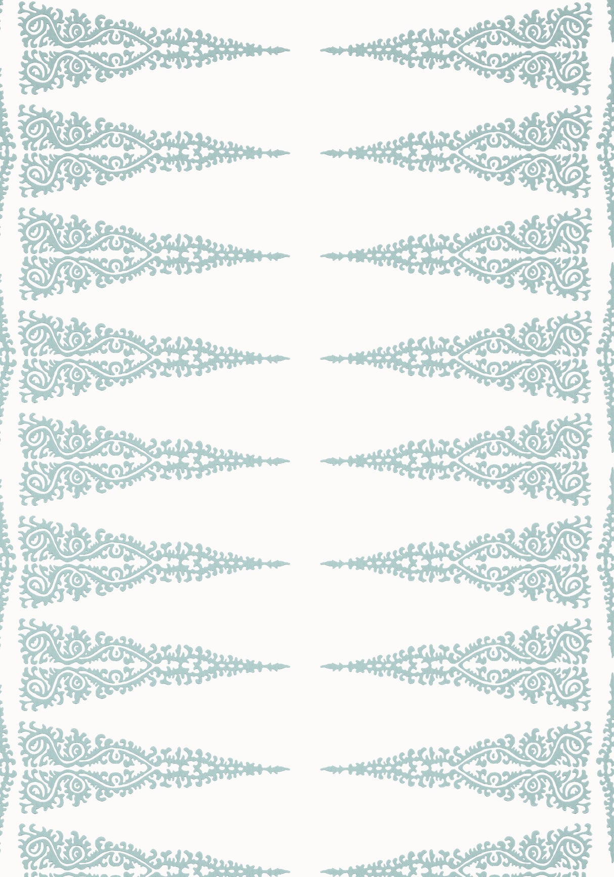 Anna French AT24544 ELLERY STRIPE Robin's Egg on White Wallpaper