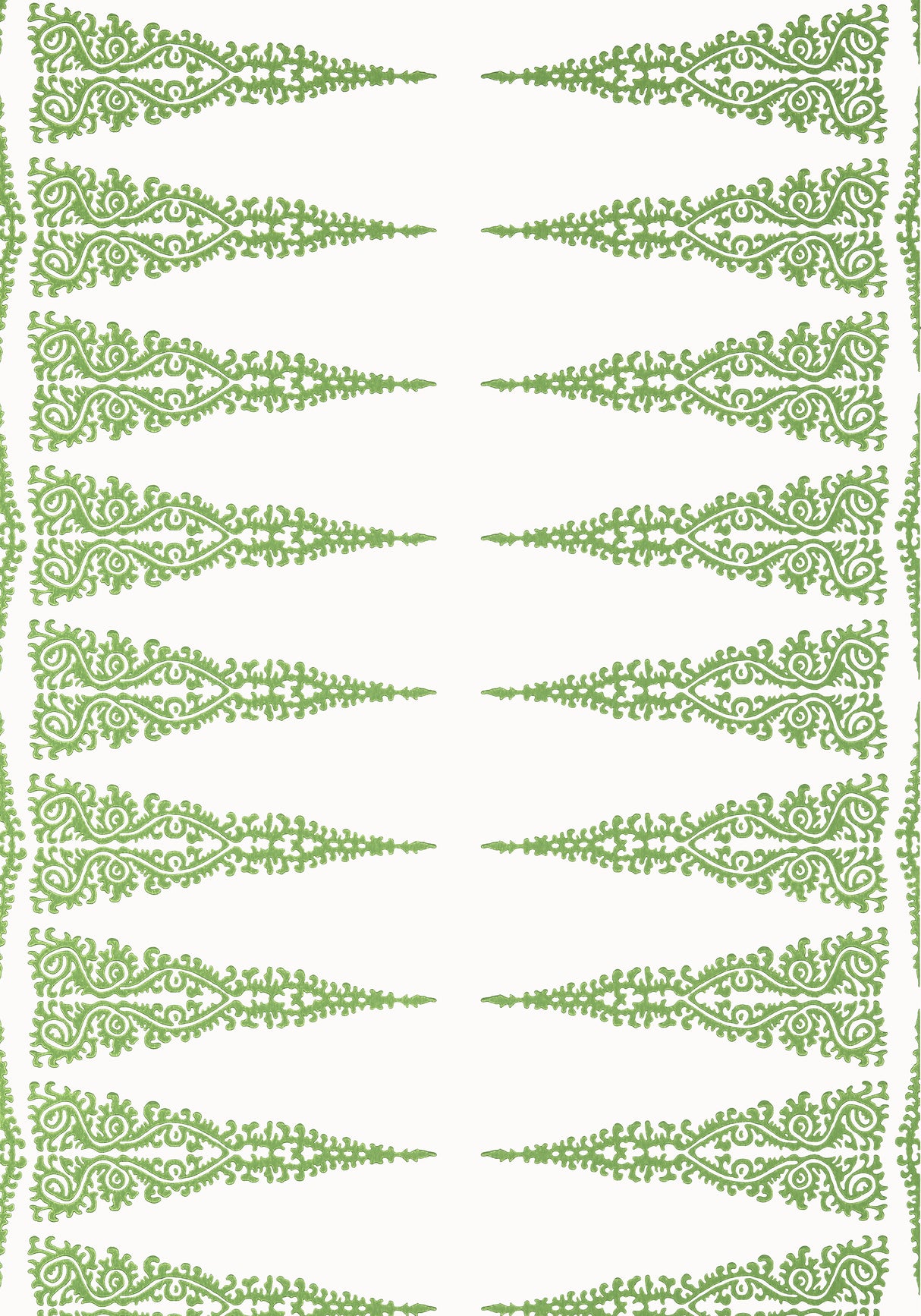 Anna French AT24546 ELLERY STRIPE Kelly on White Wallpaper