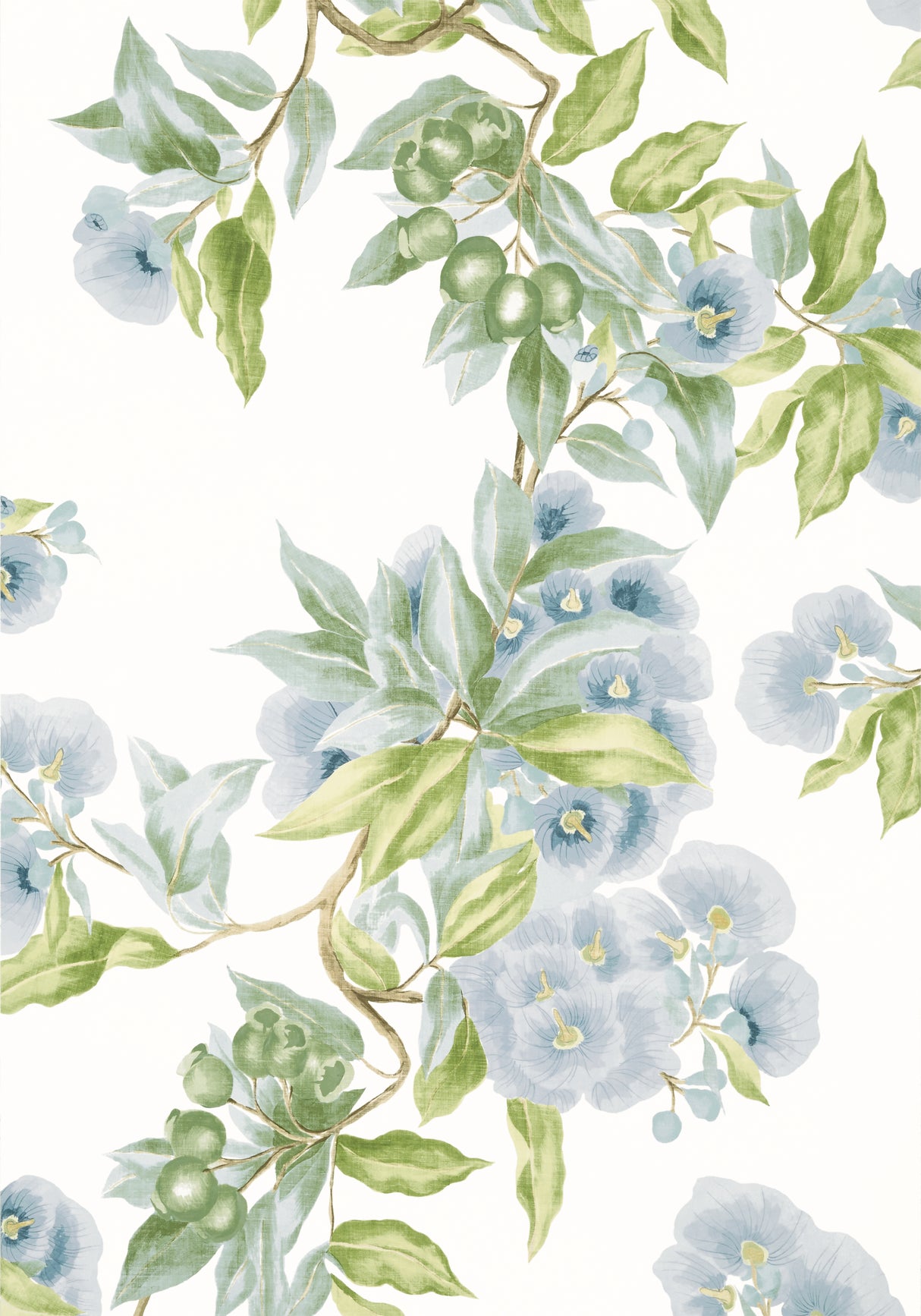 Anna French AT24549 CAMELLIA GARDEN Sky Wallpaper