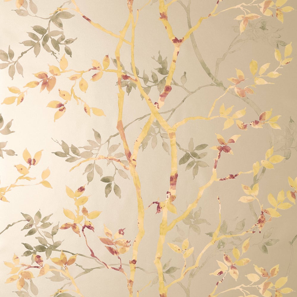 Anna French AT34153 TYNDALL Gold on Metallic Pewter Wallpaper