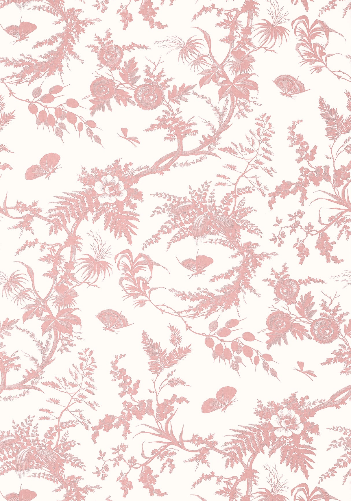 Anna French AT57835 NEWLANDS TOILE Blush Wallpaper