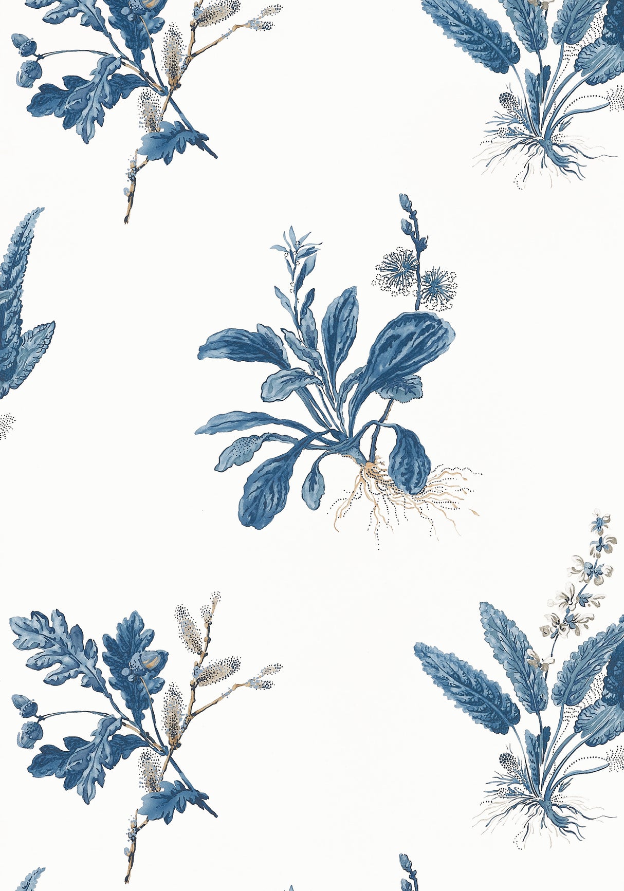 Anna French AT57854 WOODLAND Blue Wallpaper