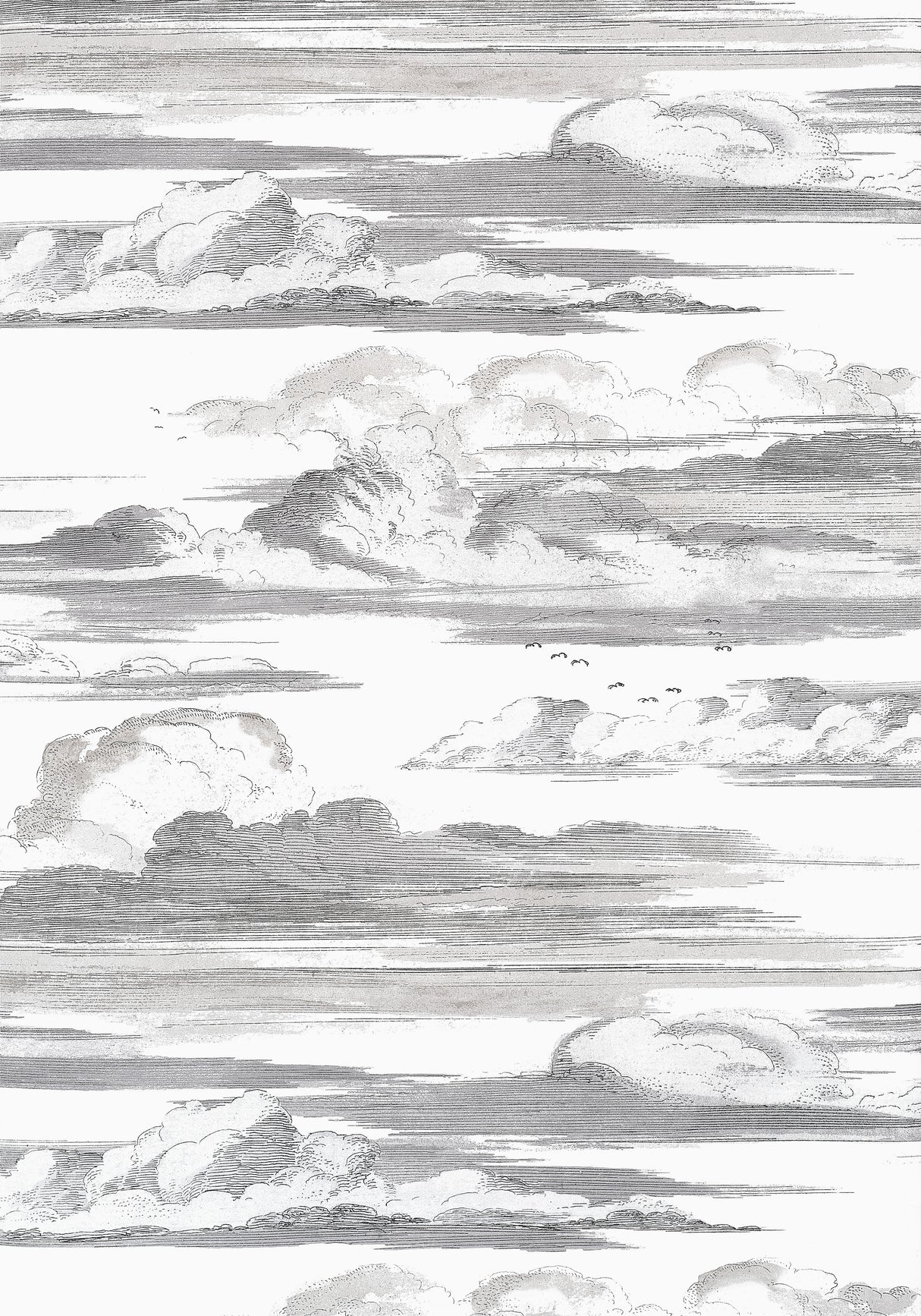 Anna French AT57872 CIELO Black and White Wallpaper