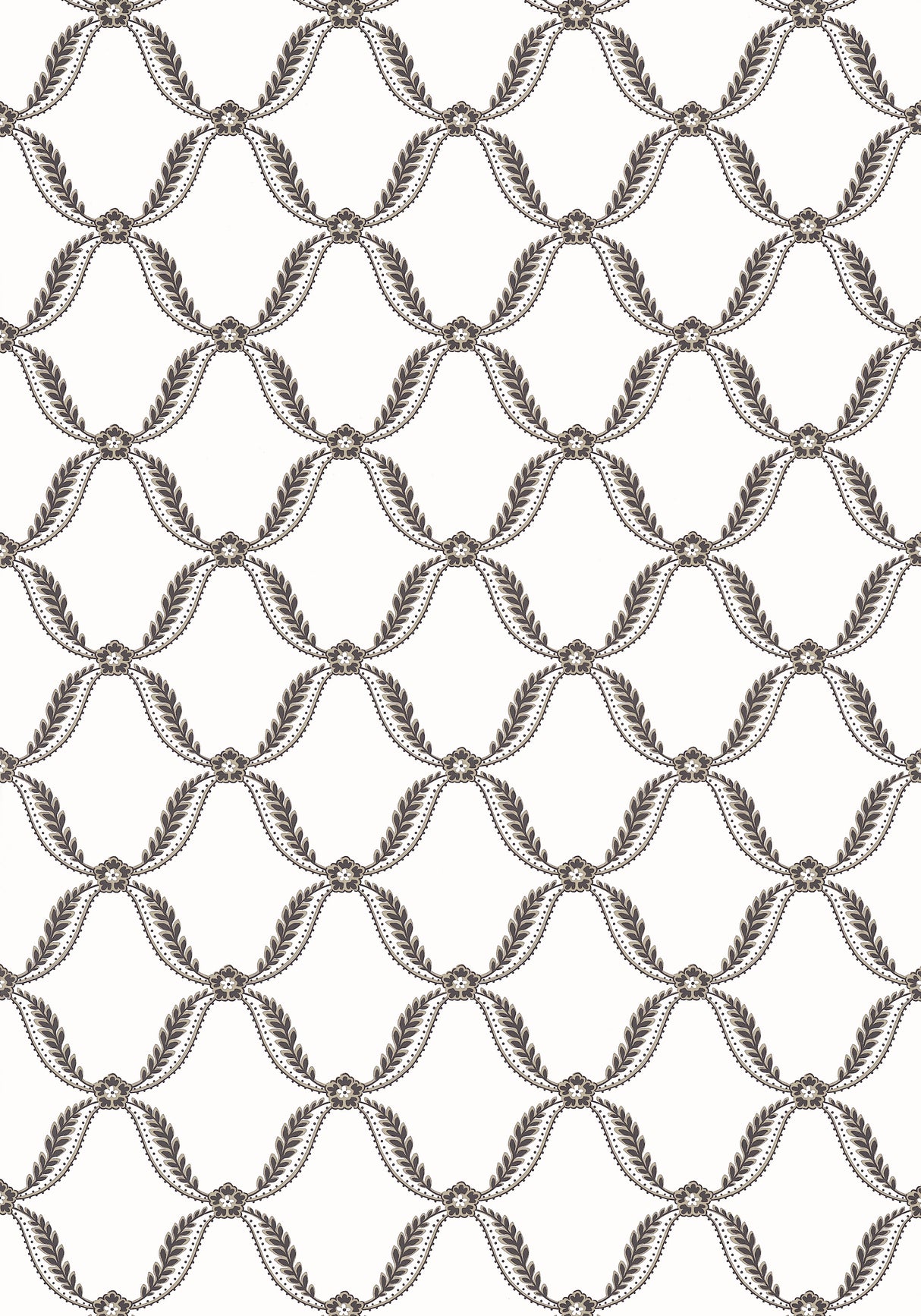 Anna French AT57883 TATE TRELLIS Black Wallpaper